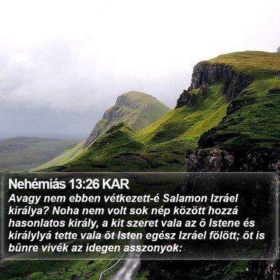 Nehémiás 13:26 KAR Bible Verse Image