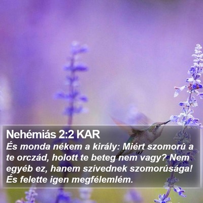 Nehémiás 2:2 KAR Bible Verse Image