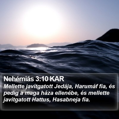 Nehémiás 3:10 KAR Bible Verse Image
