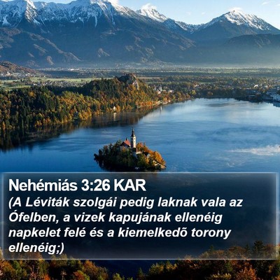 Nehémiás 3:26 KAR Bible Verse Image