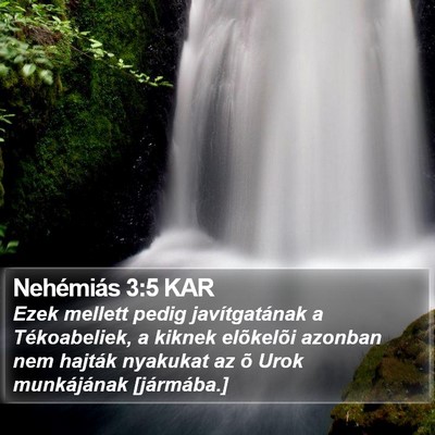 Nehémiás 3:5 KAR Bible Verse Image