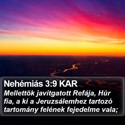 Nehémiás 3:9 KAR Bible Verse Image