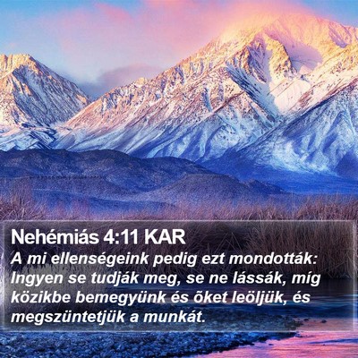 Nehémiás 4:11 KAR Bible Verse Image