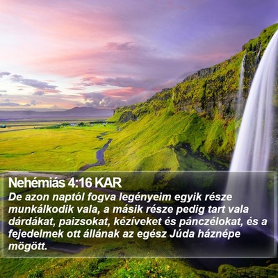 Nehémiás 4:16 KAR Bible Verse Image