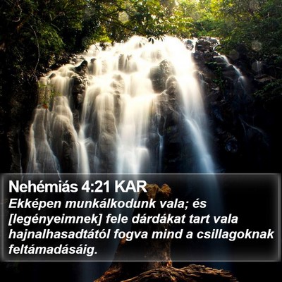 Nehémiás 4:21 KAR Bible Verse Image