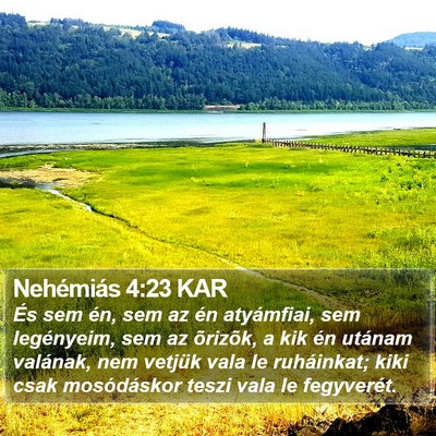 Nehémiás 4:23 KAR Bible Verse Image