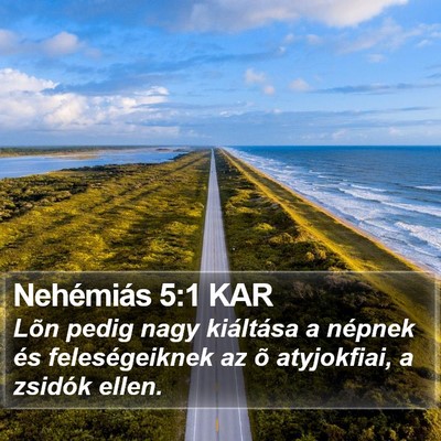 Nehémiás 5:1 KAR Bible Verse Image