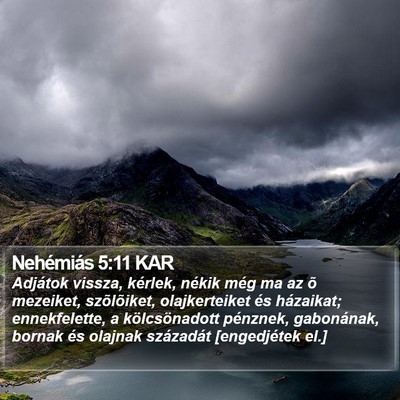 Nehémiás 5:11 KAR Bible Verse Image