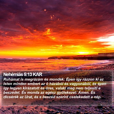 Nehémiás 5:13 KAR Bible Verse Image