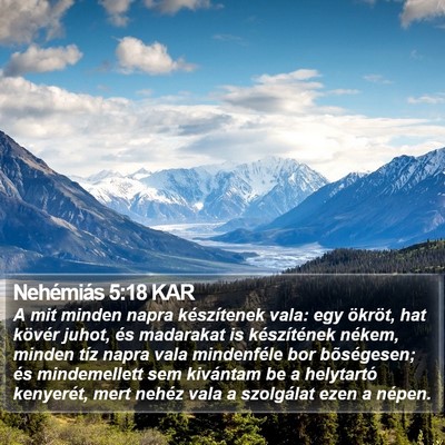 Nehémiás 5:18 KAR Bible Verse Image