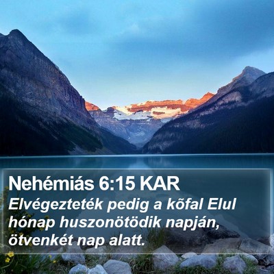 Nehémiás 6:15 KAR Bible Verse Image