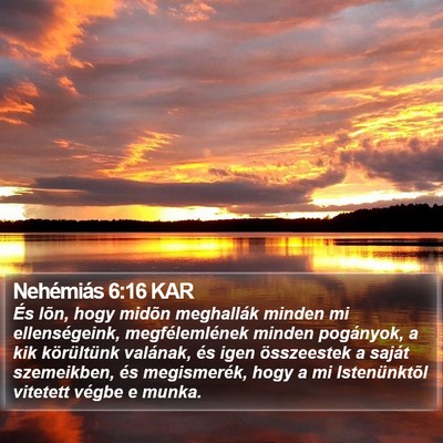 Nehémiás 6:16 KAR Bible Verse Image