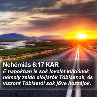 Nehémiás 6:17 KAR Bible Verse Image