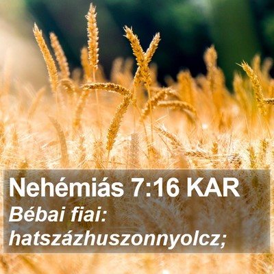 Nehémiás 7:16 KAR Bible Verse Image