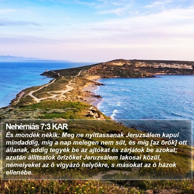 Nehémiás 7:3 KAR Bible Verse Image