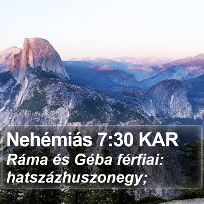 Nehémiás 7:30 KAR Bible Verse Image