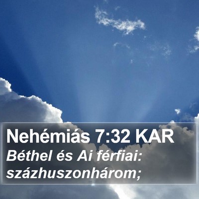 Nehémiás 7:32 KAR Bible Verse Image