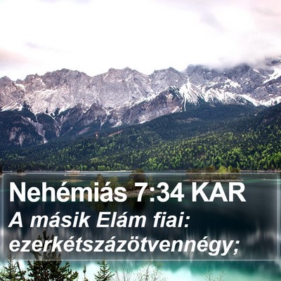 Nehémiás 7:34 KAR Bible Verse Image