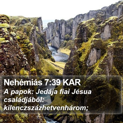 Nehémiás 7:39 KAR Bible Verse Image