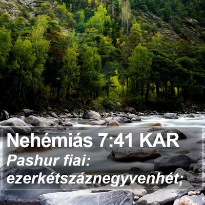 Nehémiás 7:41 KAR Bible Verse Image