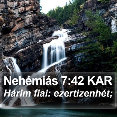 Nehémiás 7:42 KAR Bible Verse Image