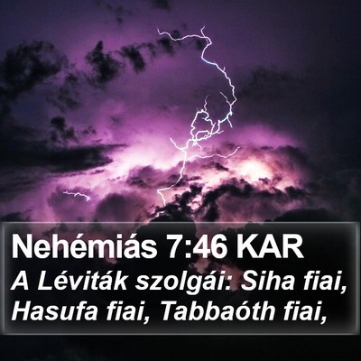 Nehémiás 7:46 KAR Bible Verse Image