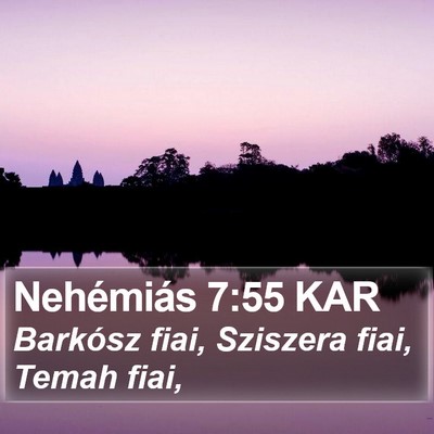 Nehémiás 7:55 KAR Bible Verse Image