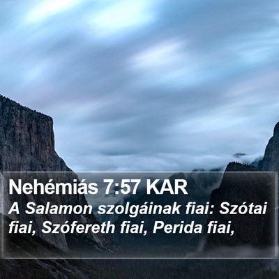 Nehémiás 7:57 KAR Bible Verse Image