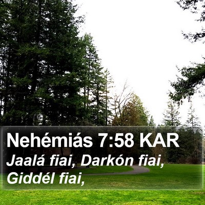 Nehémiás 7:58 KAR Bible Verse Image