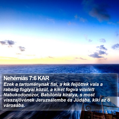 Nehémiás 7:6 KAR Bible Verse Image