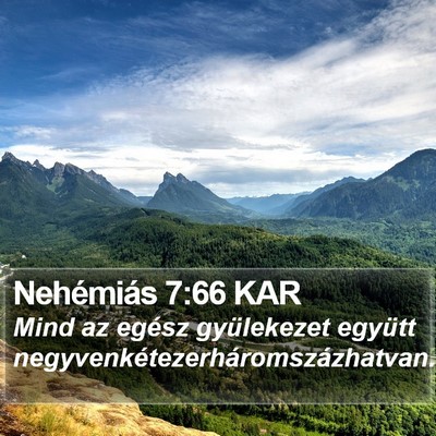Nehémiás 7:66 KAR Bible Verse Image