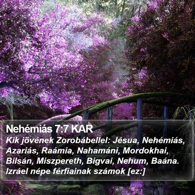 Nehémiás 7:7 KAR Bible Verse Image