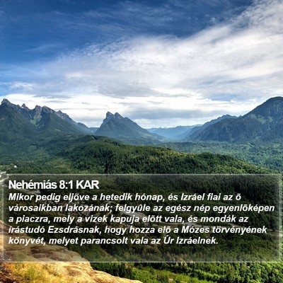 Nehémiás 8:1 KAR Bible Verse Image