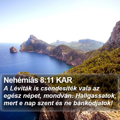 Nehémiás 8:11 KAR Bible Verse Image