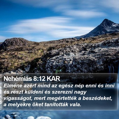Nehémiás 8:12 KAR Bible Verse Image