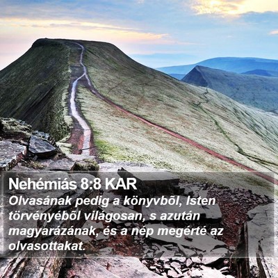 Nehémiás 8:8 KAR Bible Verse Image