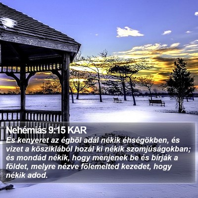 Nehémiás 9:15 KAR Bible Verse Image