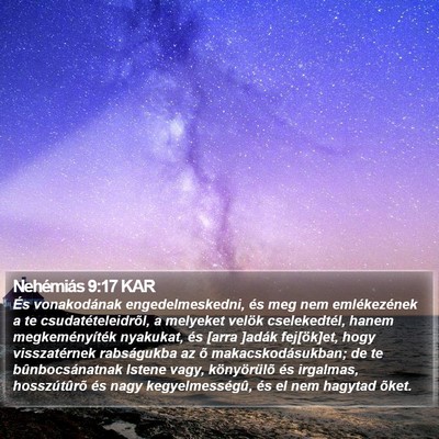 Nehémiás 9:17 KAR Bible Verse Image