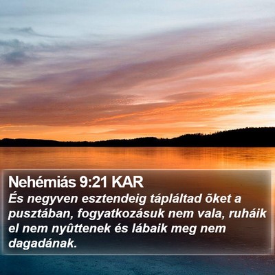 Nehémiás 9:21 KAR Bible Verse Image