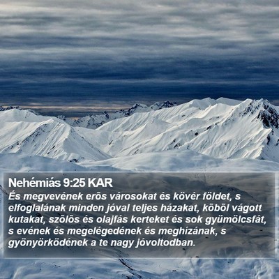 Nehémiás 9:25 KAR Bible Verse Image