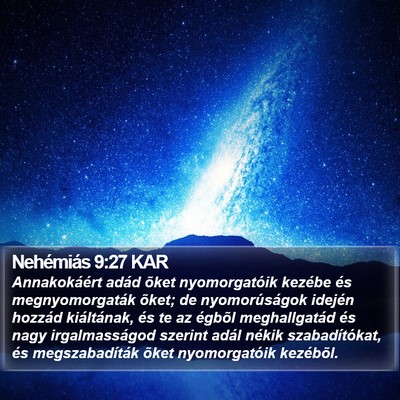 Nehémiás 9:27 KAR Bible Verse Image