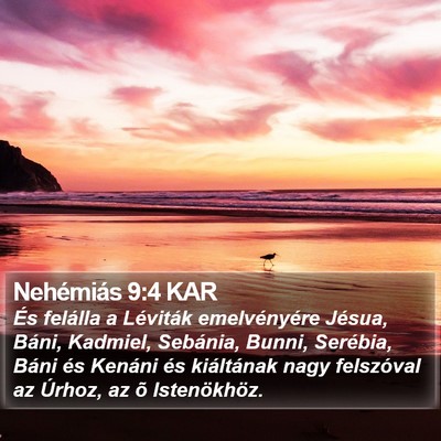 Nehémiás 9:4 KAR Bible Verse Image