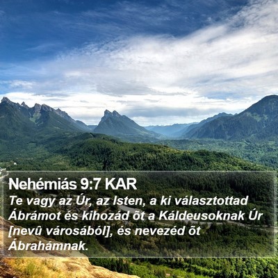 Nehémiás 9:7 KAR Bible Verse Image