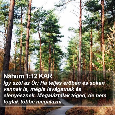 Náhum 1:12 KAR Bible Verse Image
