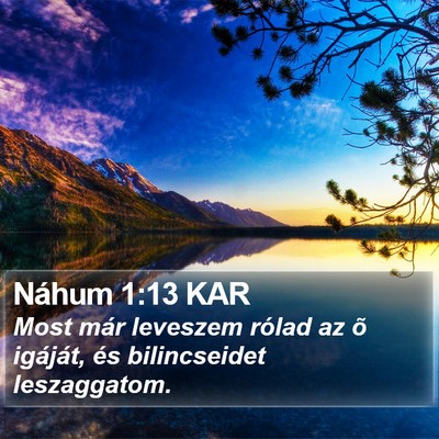 Náhum 1:13 KAR Bible Verse Image