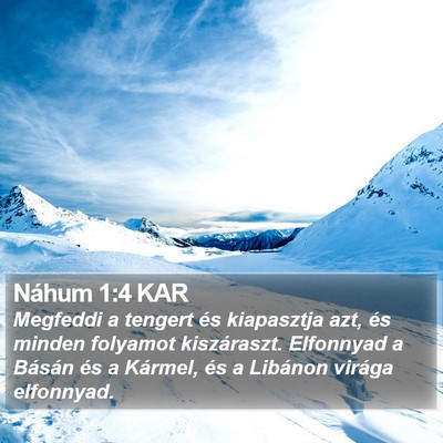 Náhum 1:4 KAR Bible Verse Image