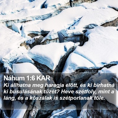 Náhum 1:6 KAR Bible Verse Image