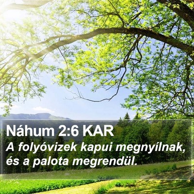 Náhum 2:6 KAR Bible Verse Image