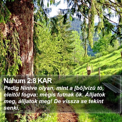 Náhum 2:8 KAR Bible Verse Image