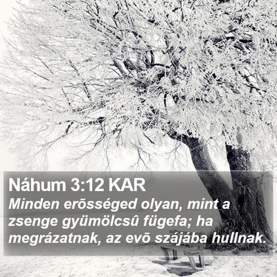 Náhum 3:12 KAR Bible Verse Image